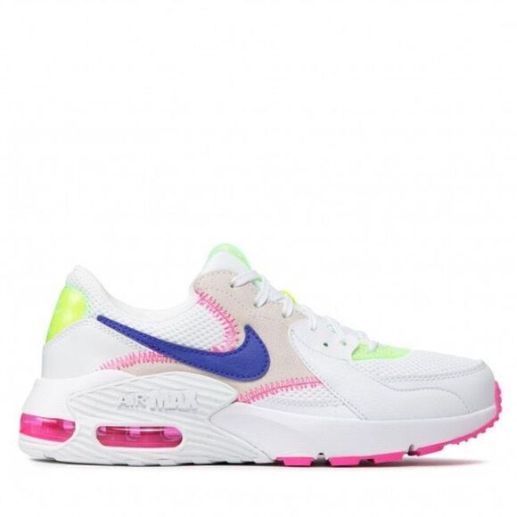 NIKE Air Max Excee White/Indigo Burst/Pink Blast - Picture 3 of 13